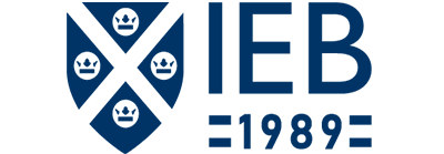 Logotipo de IEB Madrid como aliado académico dentro de la experiencia de posgrados en línea